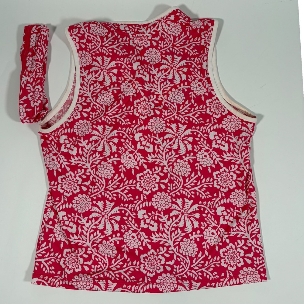 Sigrid Olsen Golf Tennis Outfit Set Pink Floral Top L Skort M Headband - Picture 5 of 9